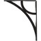 Ekena Millwork Galveston Wrought Iron Bracket, (Single center brace), Antiqued Pewter 1 1/2"W x 7 1/2"D x 10"H BKTM01X07X10SGLAPW - alternate 3